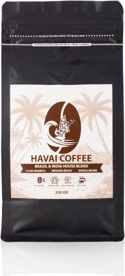 House Blend Çekirdek Kahve, Orta Kavrulmuş, Classic Aromalı, 250 gr
