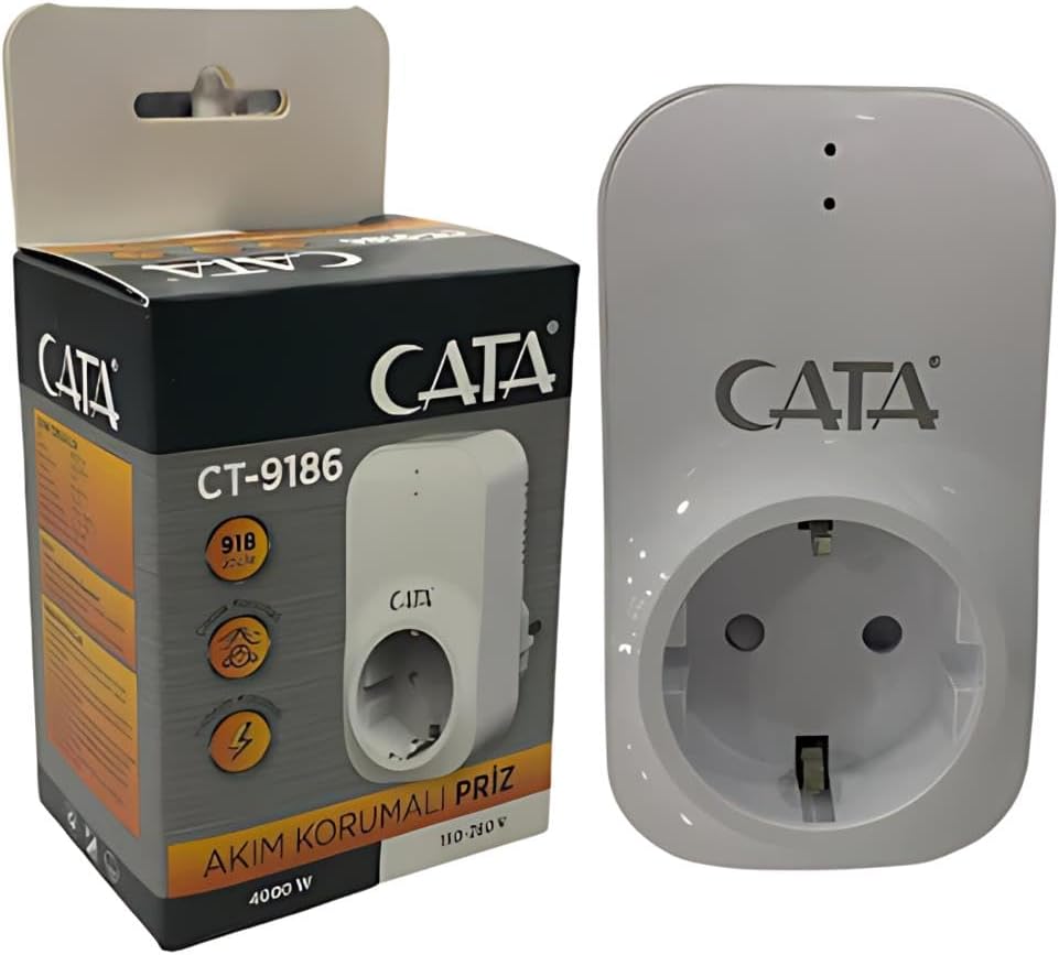 Cata CT-9186 AKIM KORUMALI PRİZ(918 JOULE-4000W)
